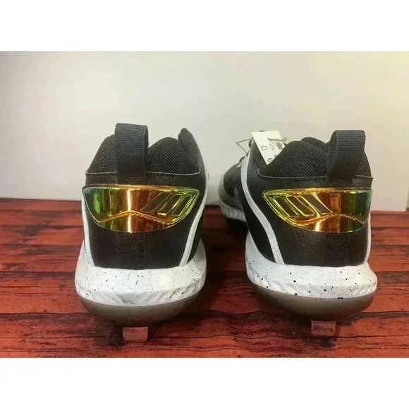 adidas ICON 6 Bounce ECP Metal Baseball Cleats EH2378 Mens Size 11.5 Black White main image 8